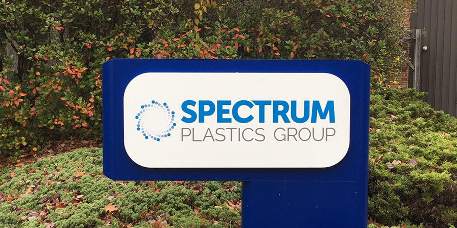 An exterior view of Spectrum Plastics Group's Pittsfield location, MA