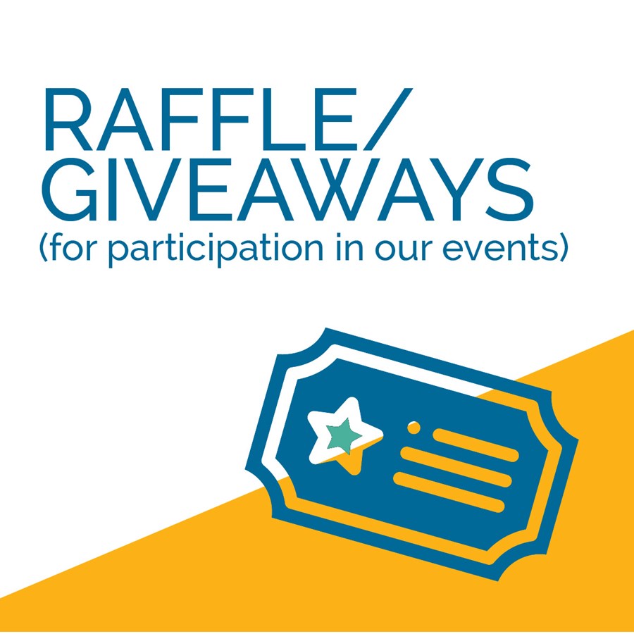 Event participants can win free prizes in our raffle