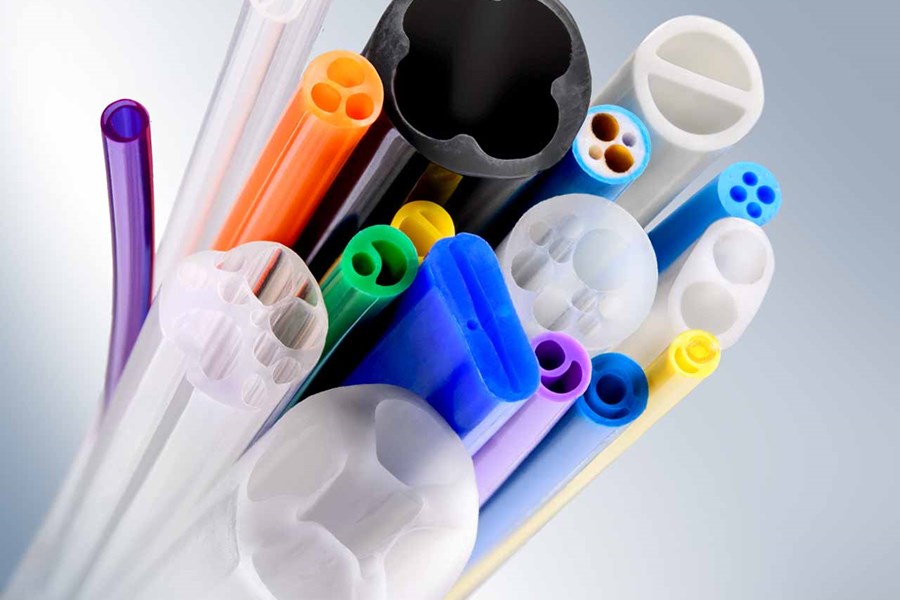 Plastic tubing in different sizes and colors by SPG