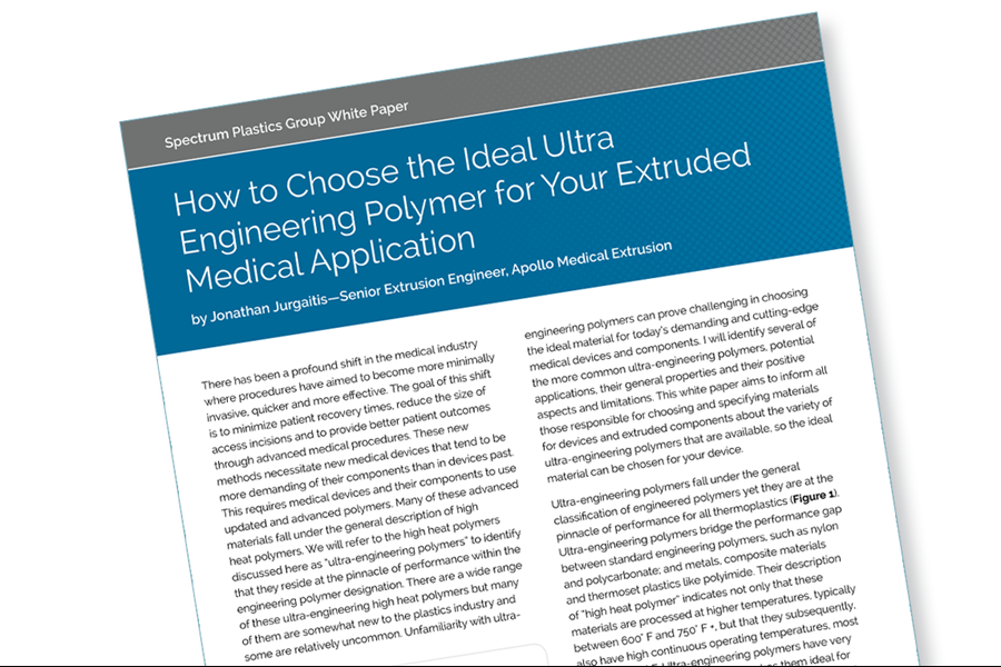 Download our white paper on choosing the ideal ultra polymer