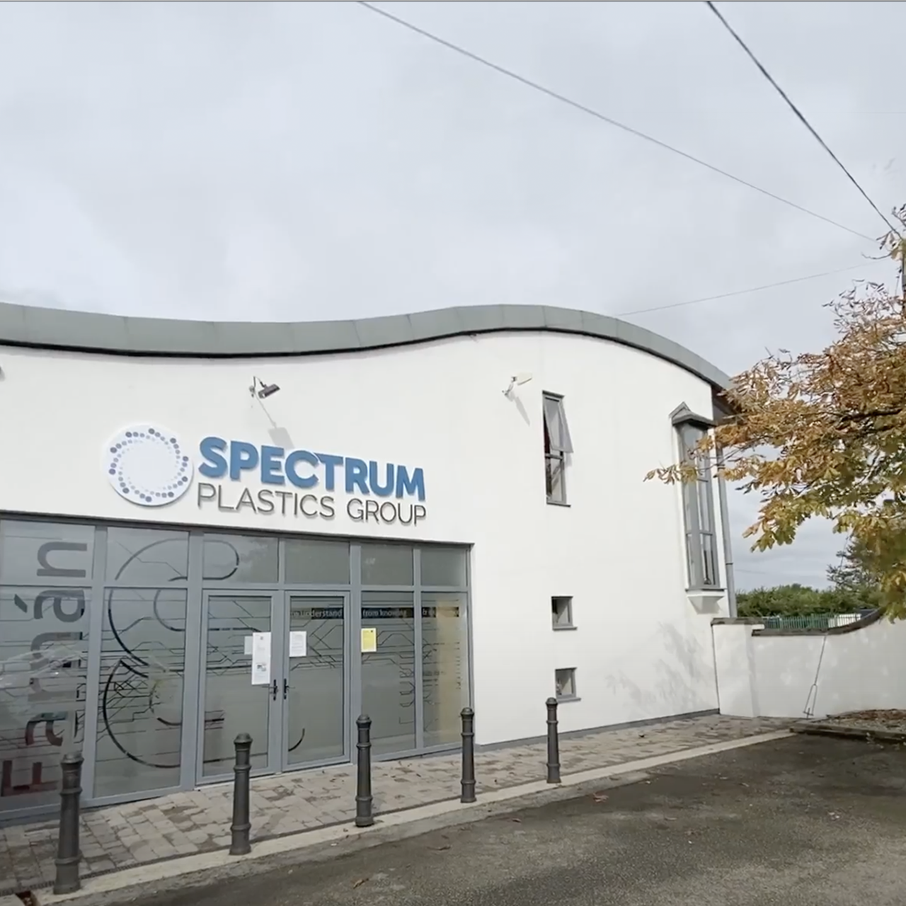 An exterior shot of Spectrum Plastics Group's Wexford, Ireland facility