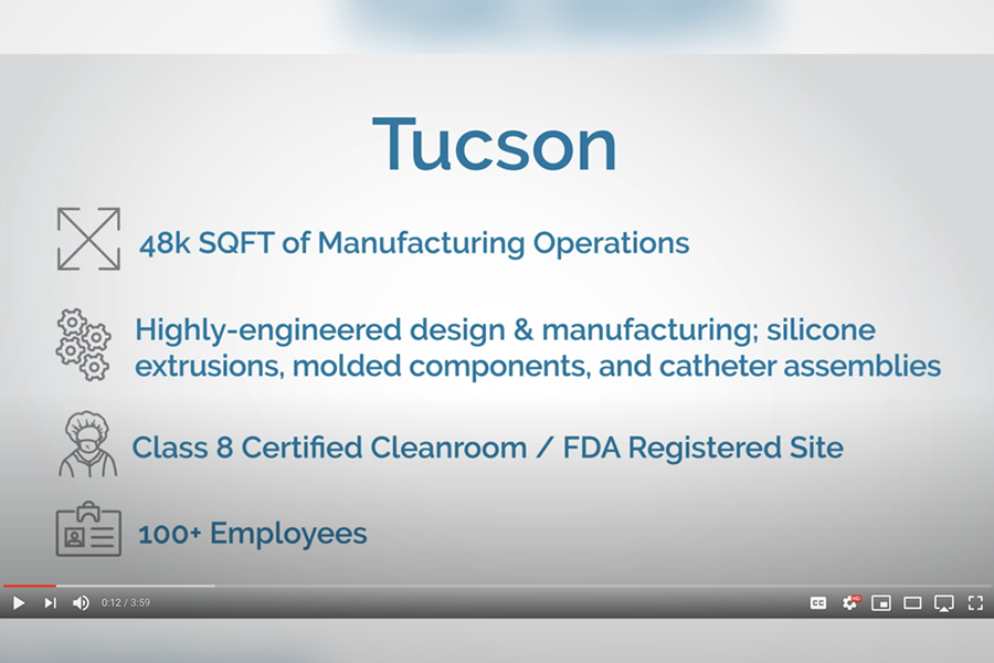  Watch this virtual tour of Spectrum Plastics Group's Tucson facility