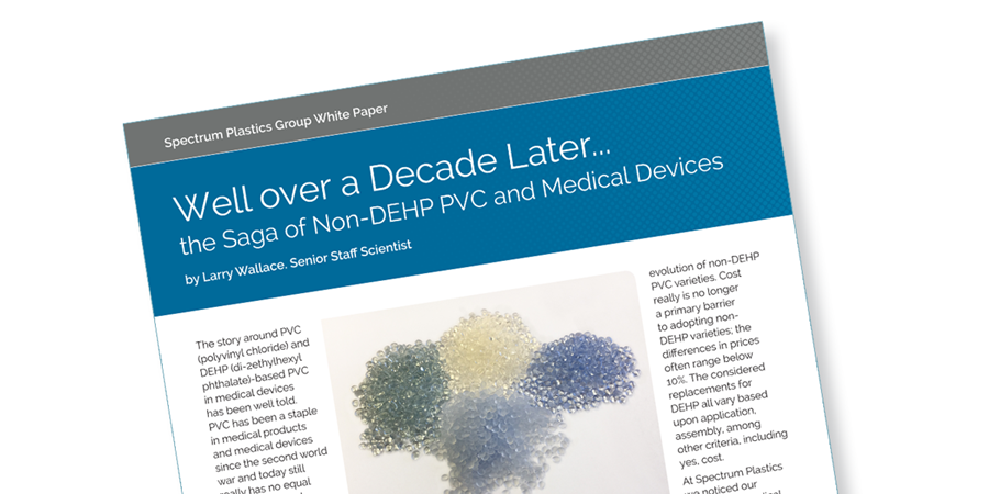 A white paper on the saga of non-DEHP PVC and medical devices