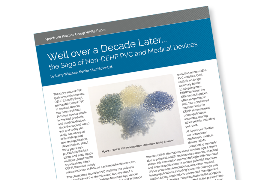 A white paper on the saga of non-DEHP PVC and medical devices